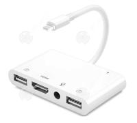 INN® Convient pour Apple téléphone portable filaire blanc même appareil d'écran iPhone vers HDMI même lecteur de carte de ligne d'éc
