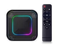 INN Décodeur 2GB+16GB Double WIFI avec lecteur Bluetooth Livré avec des lumières RVB Sortie 4K ultra haute définition Android 13