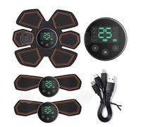 INN Électrostimulateur musculaire 125hz-48hz 4,2V 8 modes 25 niveaux réglablestemps de travail 3 heuresceinture de fitness unisexe