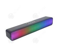 INN Enceinte bluetooth double haut-parleur sans fil Bluetooth Audio 3w USB 100HZ-20KHZ Lumières colorées 382x77x65mm batterie