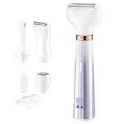 INN Épilateur 4 en 1 électrique femme tête de rasage et tondeuse peau douce longue durée épilateur pour épilation facile lilas et