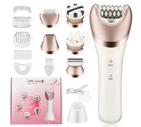 INN Épilateur 6 en 1 1400mah coffret de soins pour femmes ensemble d'épilateur électrique multifonction et étanche avec 6 types de