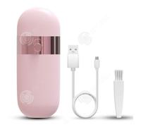 INN Epilateur electrique pour femme rose tête de coupe double portable avec câble rechargeable étanche sans fil épilation facile