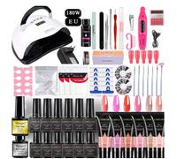INN kit lampe Uv ongles gel 180W Avec colle d'extension et du vernis à ongles lampe UV sèche ongles kit ongle gel UV vernis à