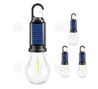 INN Lampe solaire 4PCS 5w 3modes ampoule solaire lampe camping rechargeable ampoule rechargeable lanterne camping pour pêche
