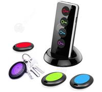 INN Localisateur de clés avec émetteur avec 4 récepteurs avec fonction lampe de poche LED sans fil key finder localisateur d'objets