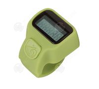 INN Mini compteur de main Bouton silencieux Grand écran numérique Comptage clair Design unique de l'anneau Vert Compteur numérique