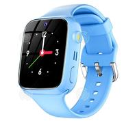 INN Montre connectée pour enfants Batterie 500 mAh Compatible avec carte SIM 4G Chargement magnétique Suivi GPS Design unisexe Bleu