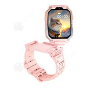 INN Montre connectée pour enfants Batterie 750 mAh Connectivité 4G Emplacement pour carte SIM amovible Suivi GPS Design unisexe Rose
