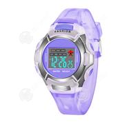 INN Montre digitale enfant violet 30m étanche luminescente réveil/minuteur montre fille montre enfant montre électronique étudiante