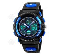 INN Montre Enfant 25cm Montre de sport étanche pour enfants multifonction analogique numérique avec alarme LED Montre numérique