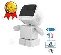 INN® Personnes carrées horloge caméra de surveillance sans fil haute définition secouant la tête réseau domestique moniteur