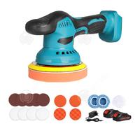 INN Polisseuse 16PCS 29x11,5cm polissage cirage vitrification et nettoyage de voitures rechargeable polisseur à batterie lithium