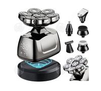 INN Rasoir électrique 1200mAh 6 en 1 7D wireless rechargeable body wash multifunctional grooming barber shaving razor rasoir