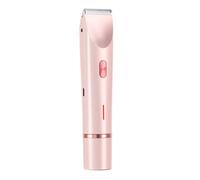 INN Rasoir electrique femme 400mAh IPX7 2 en 1 wet dry tondeuse rechargeable pour femme à 2 têtes pour visage corps aisselles