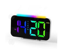 INN Réveil Numérique LED USB 3 vitesses réglage reveil avec 2 alarme réveil numérique chiffre coloré snooze,mémoire,minuterie