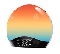INN Simulateur d'aube 22 sons naturels 17 options d'éclairage 20 niveaux de luminosité réglable double réveil haut-parleur