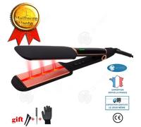 INN Thermostat infrarouge à large plaque lisseur à cheveux à ion négatif professionnel de salon de coiffure style clip à ions