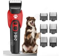 INN Tondeuse pour Chien 10W Tondeuses professionnelles poils d'animaux Écran numérique LED chat chien universel à poils longs et