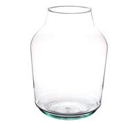 INNA-Glas Vase de table KAYLOU AIR - En verre écologique - Transparent - 33 cm - Diamètre : 13 cm - Diamètre : 23 cm - Grand vase décoratif