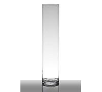 INNA-Glas Vase Décoratif Sansa, Cylindre/Rond, Transparent, 40cm, Ø9cm - Pour Table