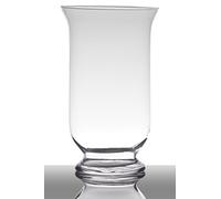 innaGLAS Bougeoir de Table Lea sur Pied, Cylindre - Rond, Transparent, 40cm, Ø 22cm - Vase Transparent - Photophore en Verre