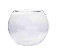 innaGLAS Bougeoir Diana, Boule/Rond, Transparent, 24cm, Ø18cm/Ø26cm - Vase Boule/Porte-Bougie
