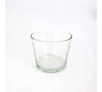 innaGLAS Bougeoir - Pot à orchidée Alena en Verre, Transparent, 12,5cm, Ø 14,5cm - Cache-Pot en Verre - Petit Vase Transparent