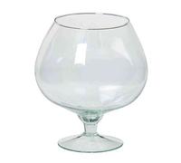 innaGLAS Bougeoir Roger sur Pied, Boule/Rond, Transparent, 18,5cm, Ø10,5cm, Ø15,5cm - Vase Transparent/Porte-Bougie