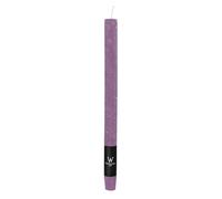 innaGLAS Bougie chandelle Aurora, Mauve, 27 cm, Ø2,2 cm, 10h - Made in Germany - Bougie en Cire