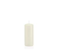 innaGLAS Bougie cylindrique Maeva, Ivoire, 12cm, Ø5cm, 28h - Made in Germany - Bougie Votive