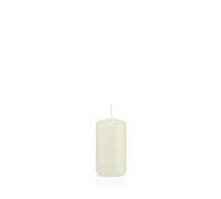 innaGLAS Bougie cylindrique Maeva, Ivoire, 8cm, Ø4cm, 12h - Made in Germany - Bougie Votive