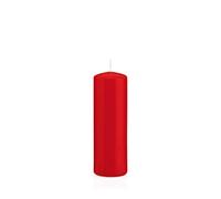 innaGLAS Bougie cylindrique Maeva, Rouge, 15cm, Ø5cm, 37h - Made in Germany - Bougie Votive