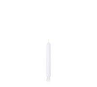 innaGLAS Bougie de Table Charlotte, Blanc, 18,5cm, Ø2,1cm, 6,5h - Made in Germany - Bougie chandelle
