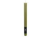 innaGLAS Bougie Flambeau Aurora, Vert Olive, 27cm, Ø2,3cm, 10h - Made in Germany - Bougie chandelle