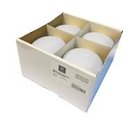 innaGLAS Bougie Flottante Ornella, 8 pièces, Blanc, 2,8 cm, Ø8 cm, 8h - Bougie Chauffe-Plat