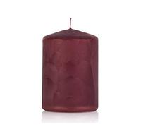 innaGLAS Bougie Votive Anastasia, Aspect glacé, Bordeaux, 10cm, Ø7cm, 42h - Made in Germany - Bougie de Table