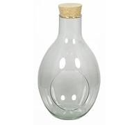 innaGLAS Bouteille Terrarium Verre VINELLA avec Bouchon, Transparent, 48,5 cm, Ø 30 cm - Vase décoratif