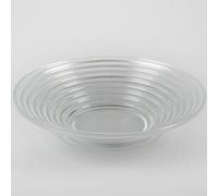 innaGLAS Coupelle rainurée Selma en Verre, Deluxe, Transparent, Ø 27cm - Coupe en Verre - Coupelle déco