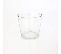 innaGLAS Grand Vase - Cache-Pot Alena en Verre, Transparent, 19cm, Ø 18,5cm - Bougeoir géant - Vase XXL en Verre
