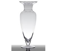 InnaGLAS INNA-Glas Vase à Poser au Sol en Verre Kendra, Conique - Rond, Transparent, 43cm, Ø 17cm - Décoratif sur Pied