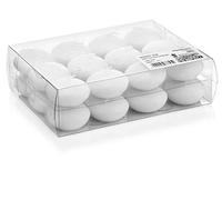 innaGLAS Lot de 24 Bougies flottantes Ornella, Blanc, Ø4,5cm, 4h - Bougies Chauffe-Plat