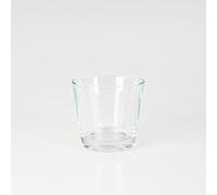 innaGLAS Mini Vase - Photophore Alex, en Verre, Transparent, 8cm, Ø 9cm - Bougeoir en Verre - Petit Vase en Verre