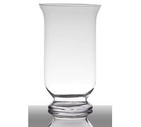 innaGLAS Photophore Lea sur Pied, Cylindre/Rond, Transparent, 25cm, Ø15cm - Vase Transparent/Vase cylindrique