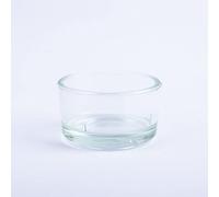 innaGLAS Photophore TAMIO en Verre, Transparent, 3 cm, Ø4,2 cm - Verre à Bougie