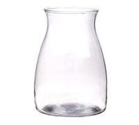 innaGLAS Vase à Fleurs Corey en Verre, Transparent, 20cm, Ø10cm/Ø15cm - Vase de Table/Vase décoratif