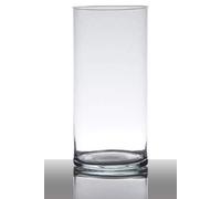 innaGLAS Vase à Fleurs en Verre Sansa, Cylindre/Rond, Transparent, 30cm, Ø12cm - Vase Transparent/Vase cylindrique