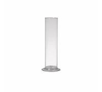 innaGLAS Vase à Fleurs étroit ABIRAMY en Verre, Pied, Transparent 25cm, Ø6cm - Vase soliflore