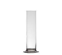 innaGLAS Vase à Fleurs étroit ABIRAMY, Transparent, 15cm, Ø6cm | en Verre, Pied - Vase soliflore