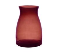 innaGLAS Vase à Fleurs Maisie, Rouge-Transparent, 20cm, Ø14cm - Vase décoratif